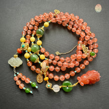 NanHong Icy-Float Agate Mala Necklace