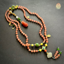 NanHong Icy-Float Agate Mala Necklace