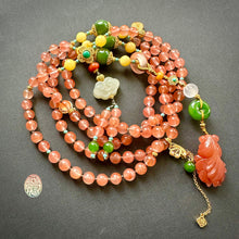 NanHong Icy-Float Agate Mala Necklace