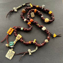 Genuine Antique Bodhi Seeds Tibetan Mala Necklace