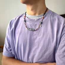 Fine 2-Eye Dzi Bead with Handmade Cord Necklace