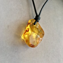 Raw Baltic Amber Surfers Necklace - Sealight 1